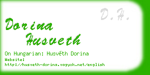 dorina husveth business card