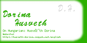 dorina husveth business card